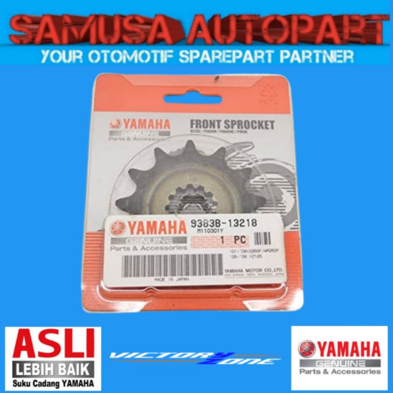 SPROCKET DRIVEN / GIGI DEPAN / GEAR DEPAN YZ125 YZ125X YZ250FX YZ250F WR250F ORIGINAL 9383B-13218
