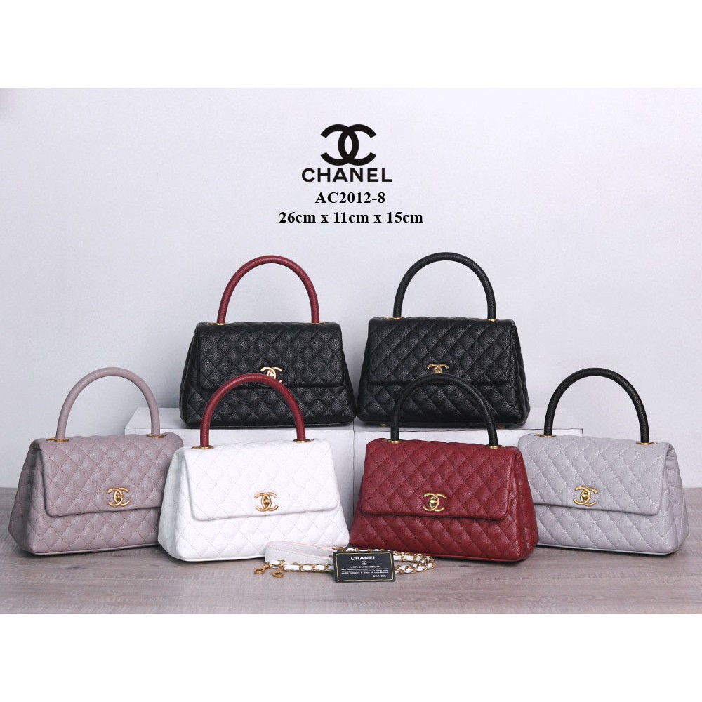 Grosir Tas Murah Tas Chanel Coco Top Handle Caviar Small Semprem AC2012-8