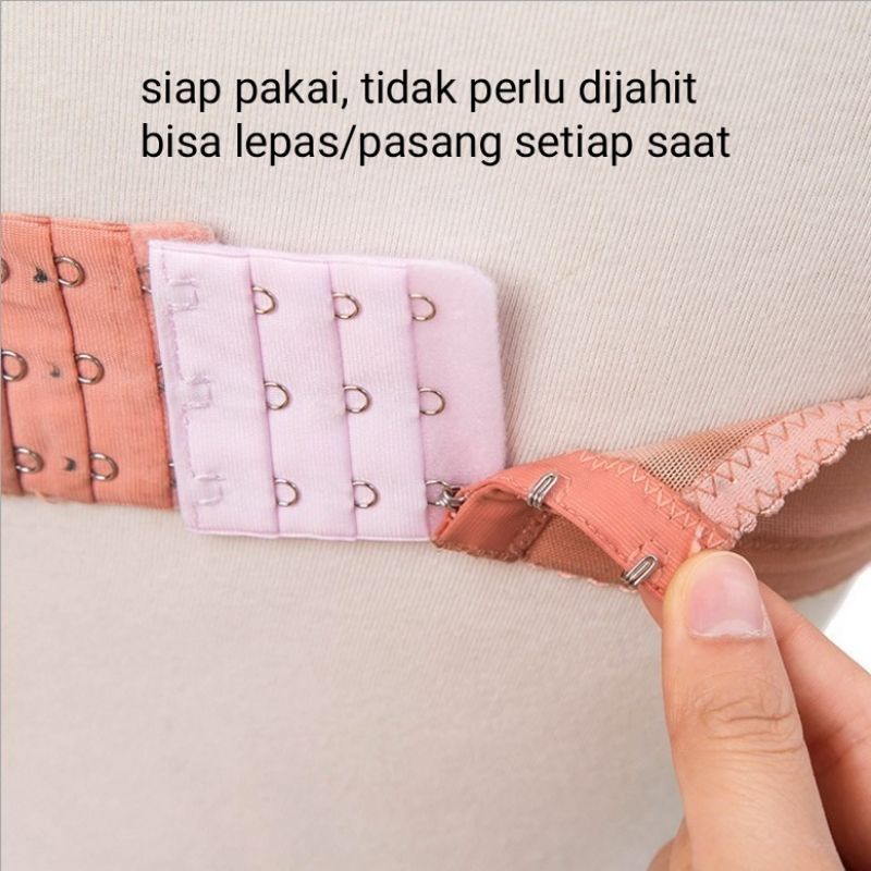 Pengait Bra Extension Penyambung Tali BH 2 / 3 Pengait Sambungan Bra Save Ekstension