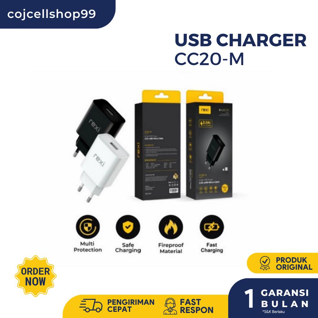 Charger Rexi CC20-M 2.0A With Mikro Cable