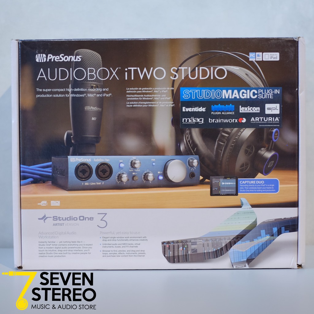 PreSonus Audio Box ITwo Studio Paket Home Recording