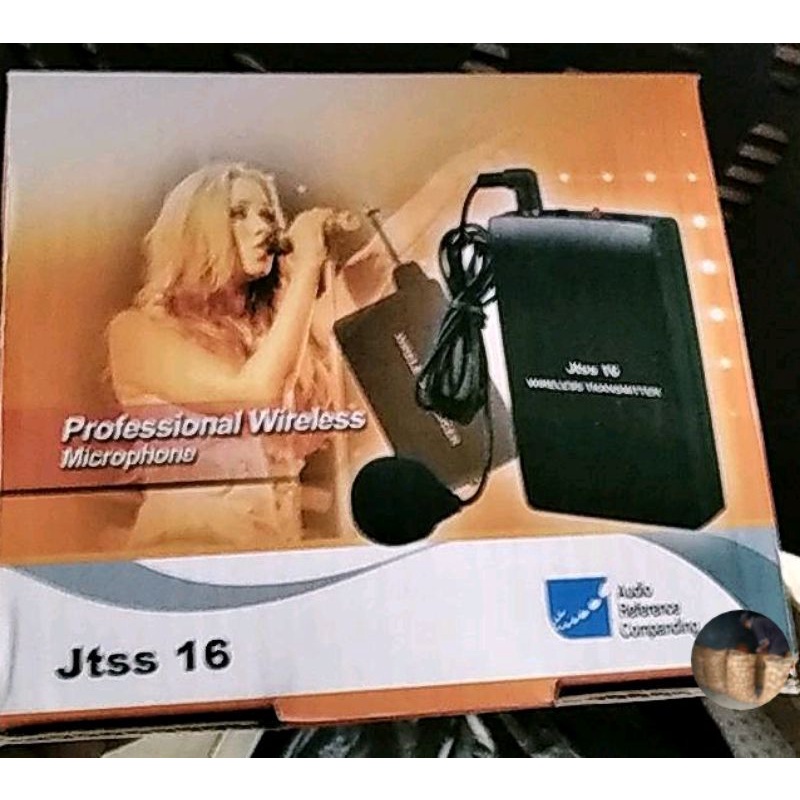Mic wireless Jepit Clip on di baju /Mic wireless bando Aiwa ORIGINAL