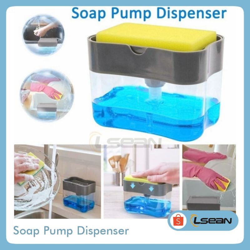 Tempat Sabun Cuci Piring GRATIS spon | Soap Pump Dispenser