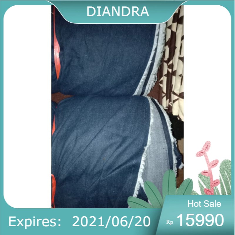 bahn kain denim / kain jeans bisa buat kemeja dan gamis (harga per 0.5m)