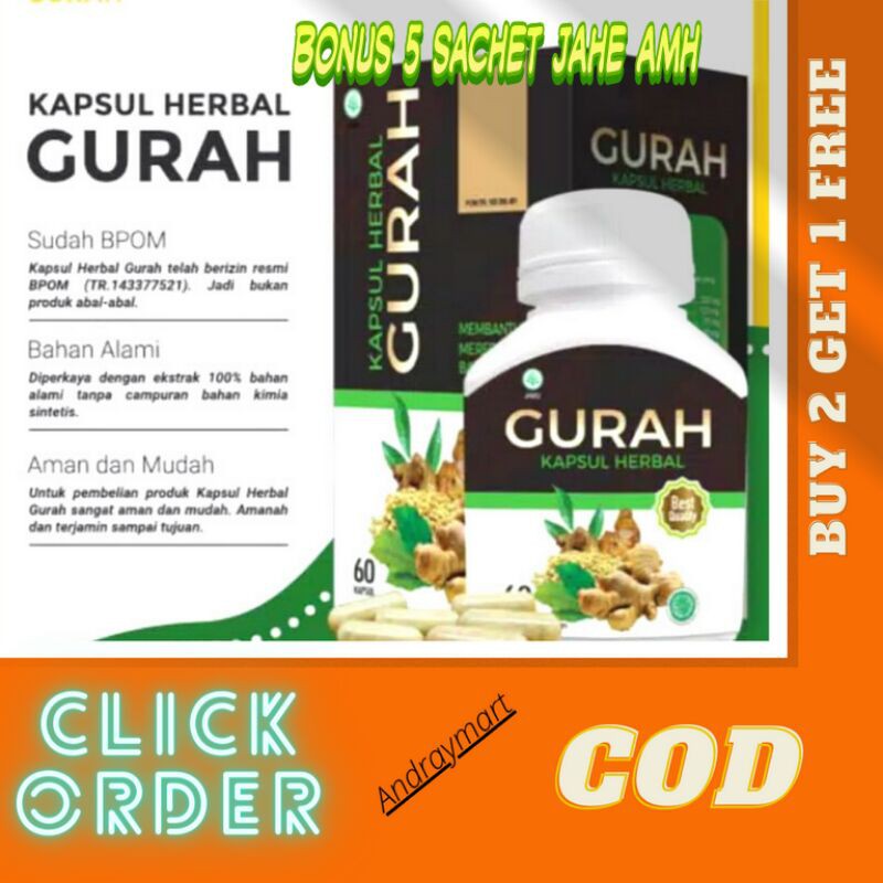 Jual Kapsul Gurah Herbal 100 Original Melegkan Pernapasan Dan Batuk Berdahak Obat Gurah 1405