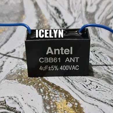 Kapasitor 4uf 400v CBB61 ANTEL Capasitor kipas angin