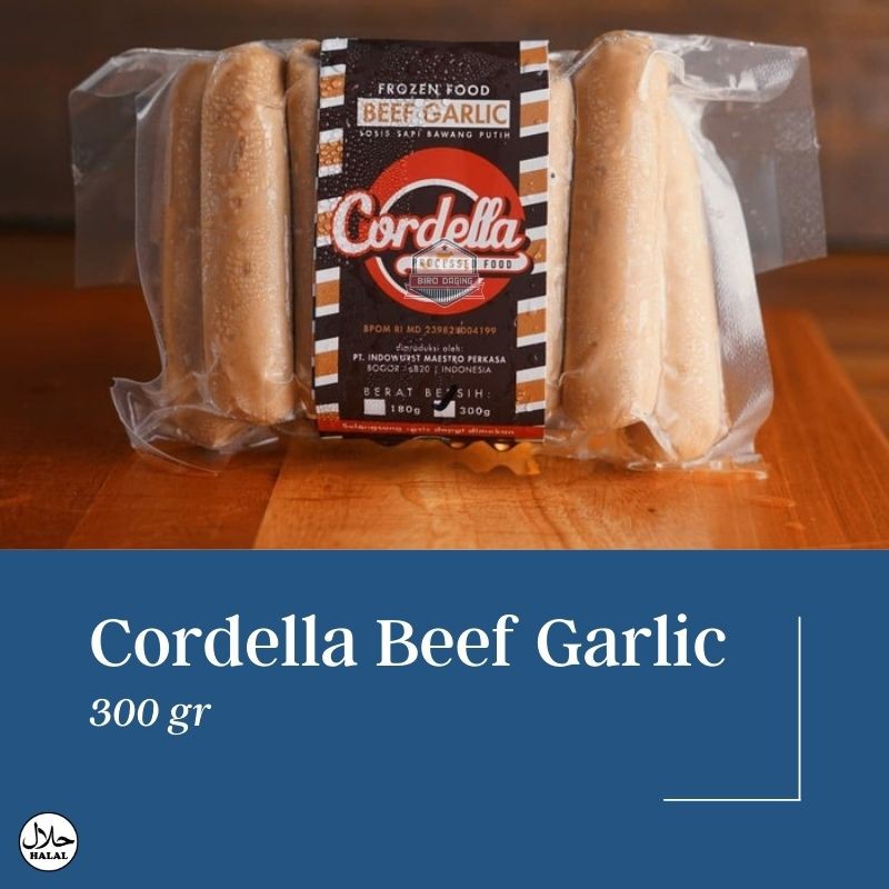 

Sosis Sapi Premium CORDELLA BEEF GARLIC 300 GR