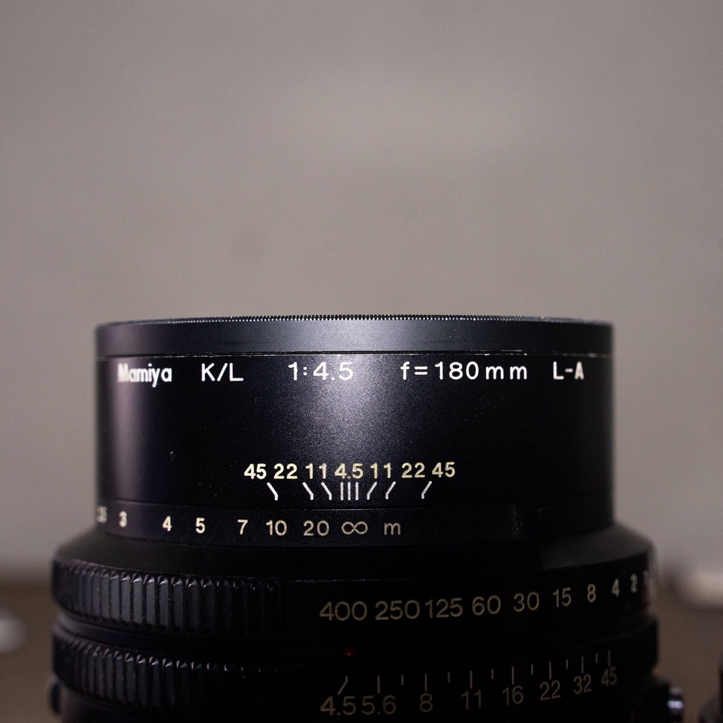 MAMIYA SEKOR  LENS 180 MM F 4.5 RING RARE  LIKE NEW  KAMERA FILM KAMERA ANALOG