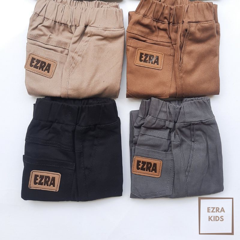 Ezra Kids Celana Pendek Anak Laki Laki dan Perempuan Chinos Stretch 1- 9 tahun