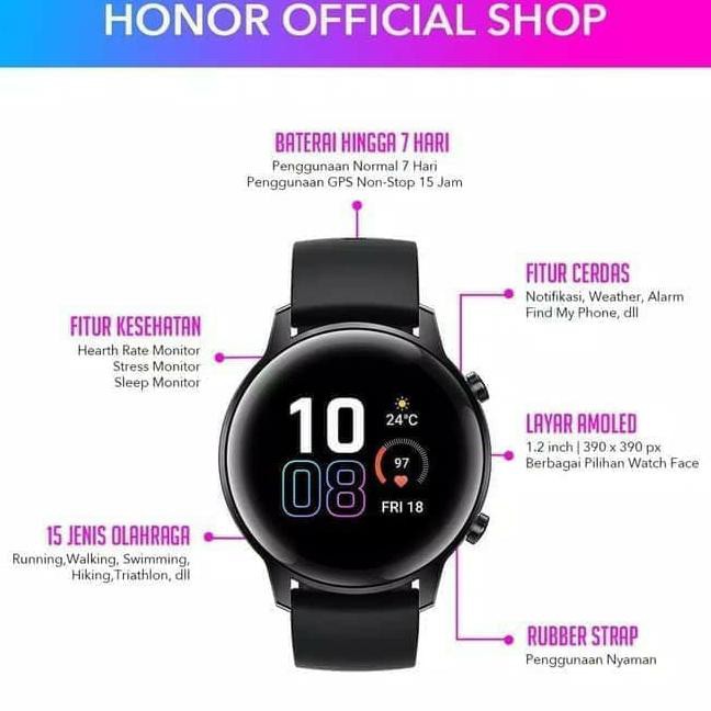 ⭐⭐ KREDIT SMART WATCH⭐⭐ SMARTWATCH HUAWEI HONOR MAGIC WATCH 2 42MM HEBE AMOLED ,SMARTWATCH