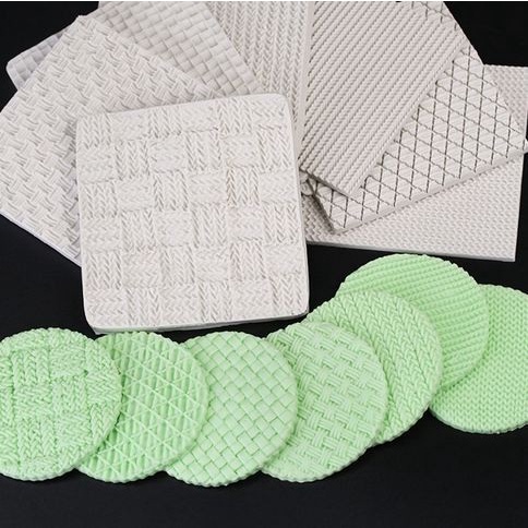 Knitting Texture Fondant Silicone Mat - Cetakan Fondant Tekstur Rajut