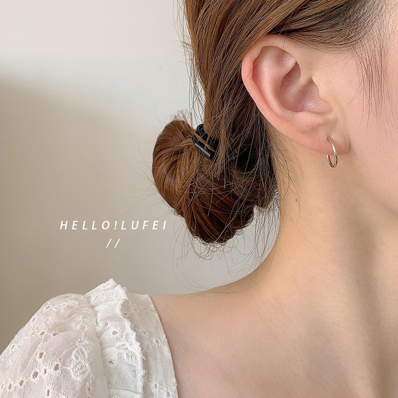3 Pasang / Set Anting Hoop Mutiara Bentuk Hati Warna Emas Perak Untuk Wanita
