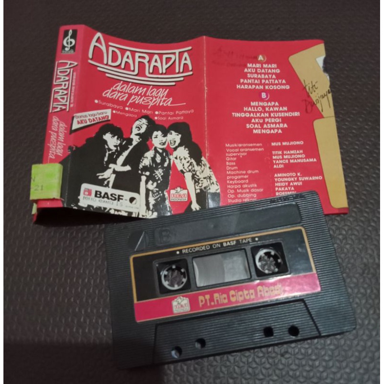 Kaset pita AdaRapta - dlm lagu Dara Puspita