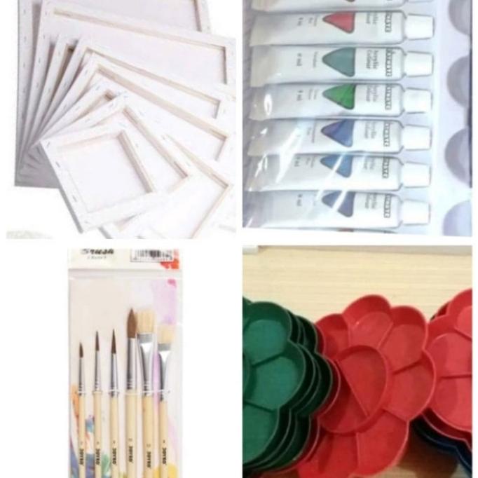 

Paket Lukis 1 (Kanvas 20x20,palet,kuas,cat akrilik)