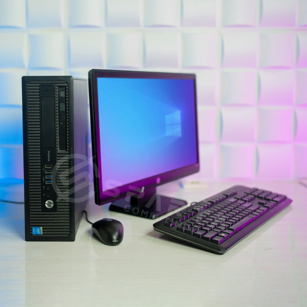 Paketan Pc Hp Prodesk 600 G1 Core i5 Gen4 Ram 4gb Hdd 500gb