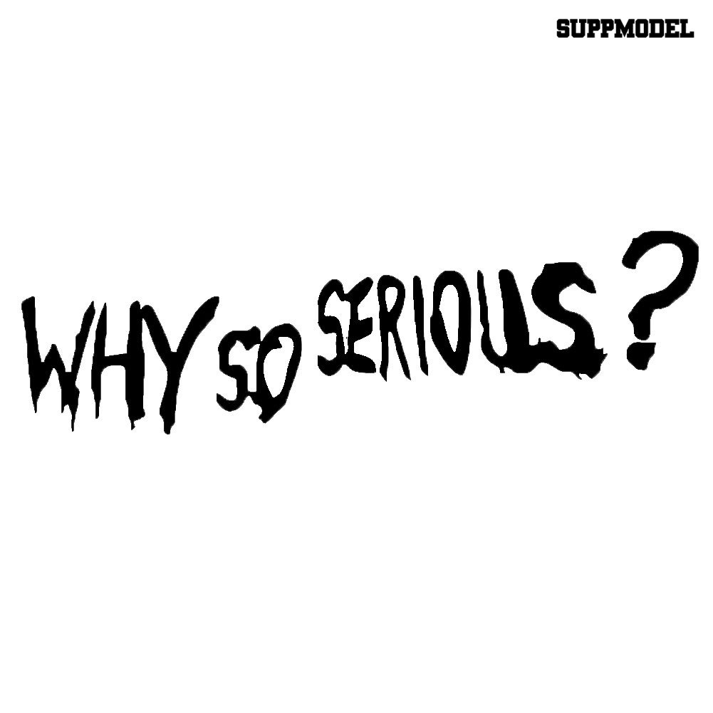 Stiker Reflektif Tema Why So Serious Untuk Dekorasi Mobil