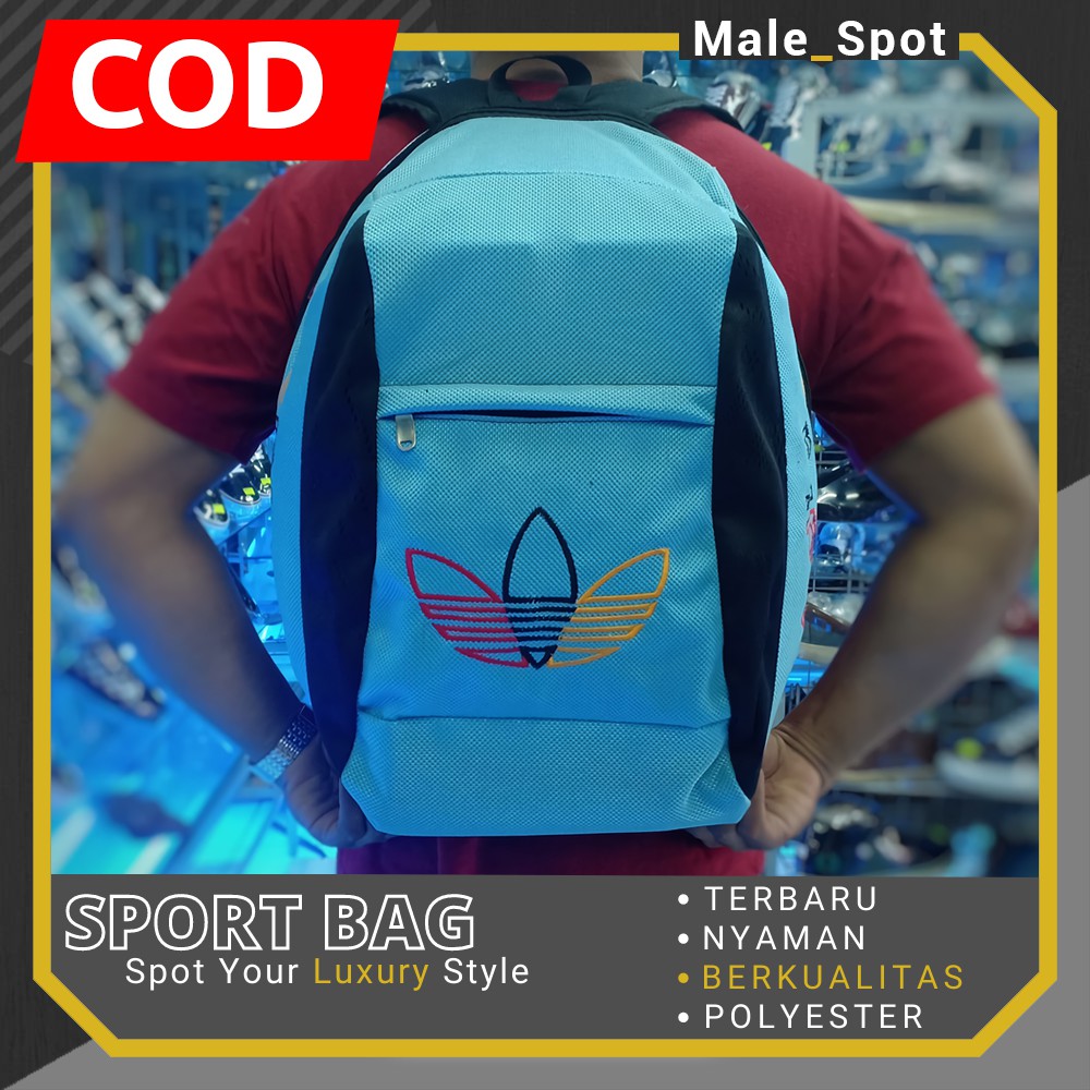 tas ransel backpack punggung sandang casual kasual santai gaya pria cowok cowo keren impor murah A93