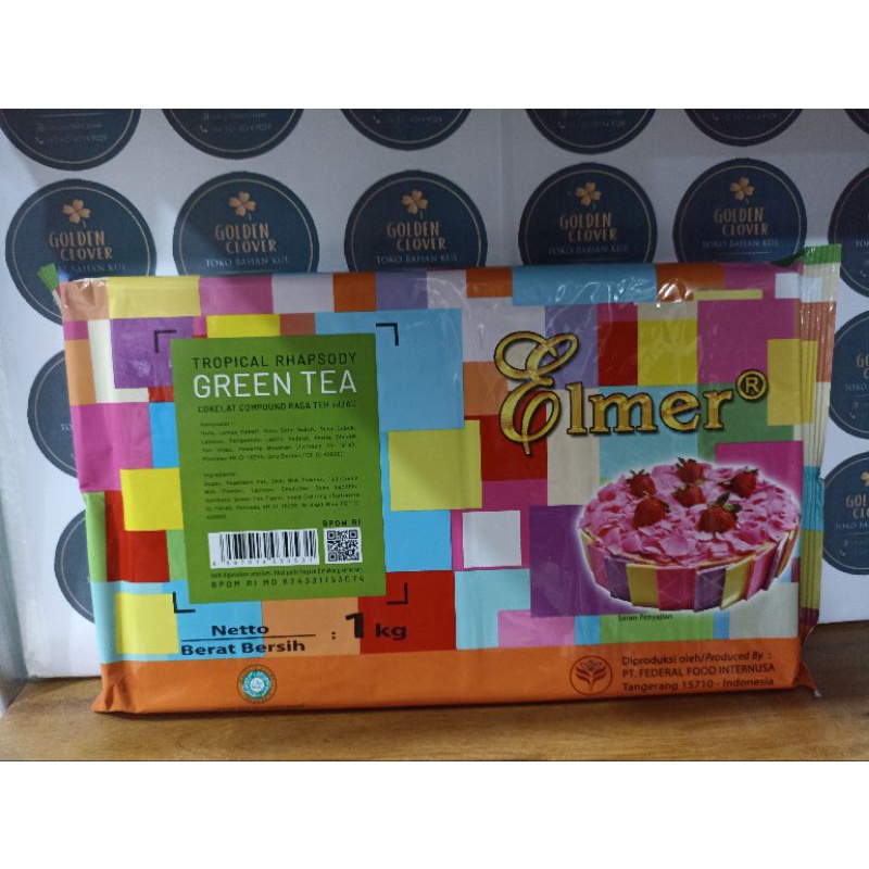 

elmer greentea chocolate compound 1 kg