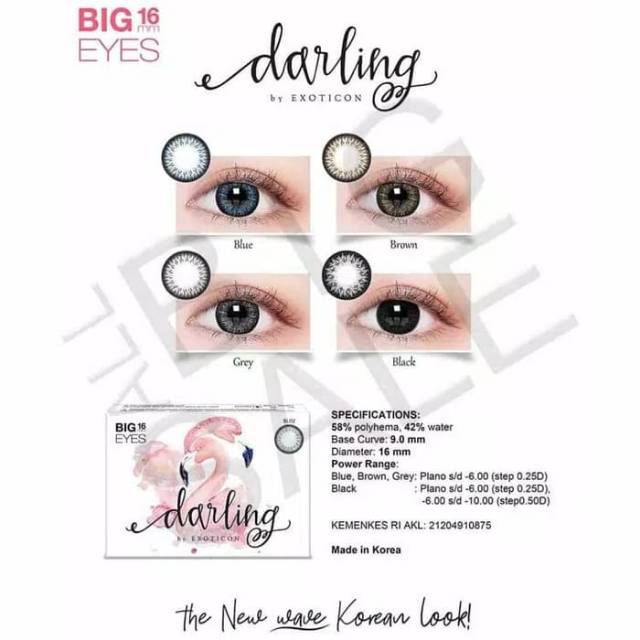 [ Normal ] HARGA PROMO : SOFTLENS DARLING 16MM