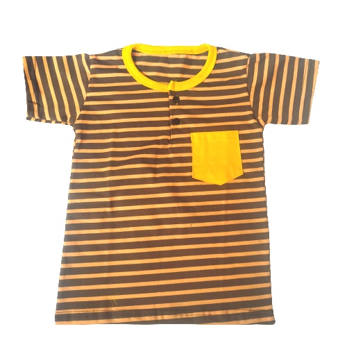 Kaos polo anak motif salur usia 2-5 tahun