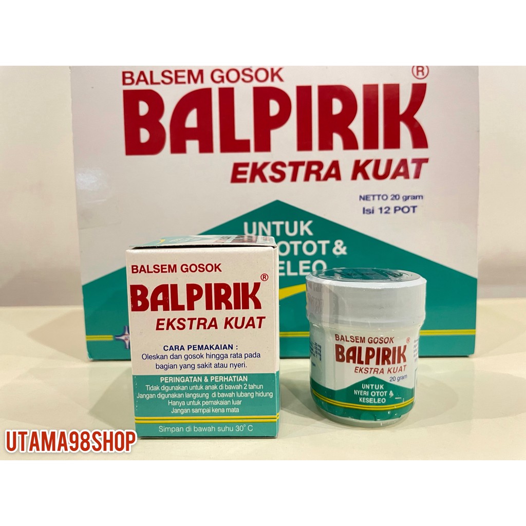BALPIRIK BALSEM GOSOK EKSTRA KUAT 20GR HIJAU UNTUK NYERI OTOT & KESELEO-2