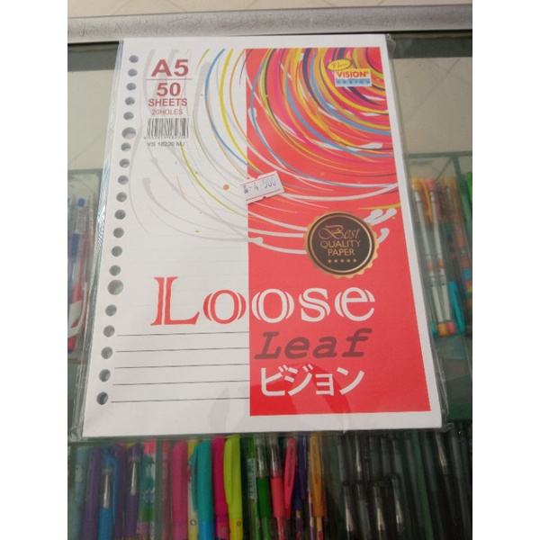 

Loose Leaf A5 / Isi binder a5 isi 50 lembar