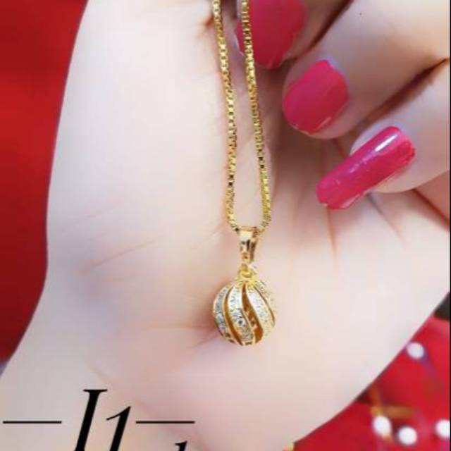Xuping set perhiasan lapis emas 24K 1209
