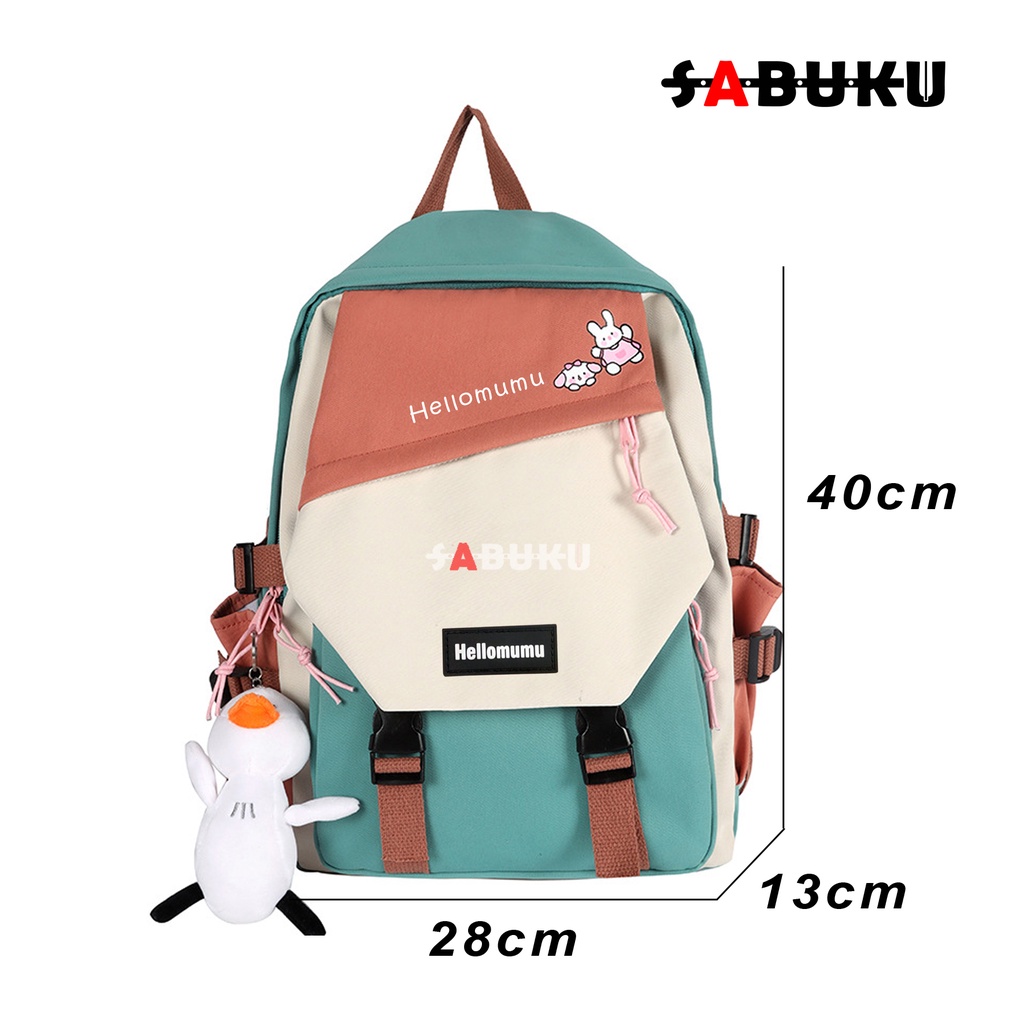 Tas Punggunga Wanita Tas Ransel Sekolah SD SMP Fashionable Backpack Tas Ransel Korea Fashion -182