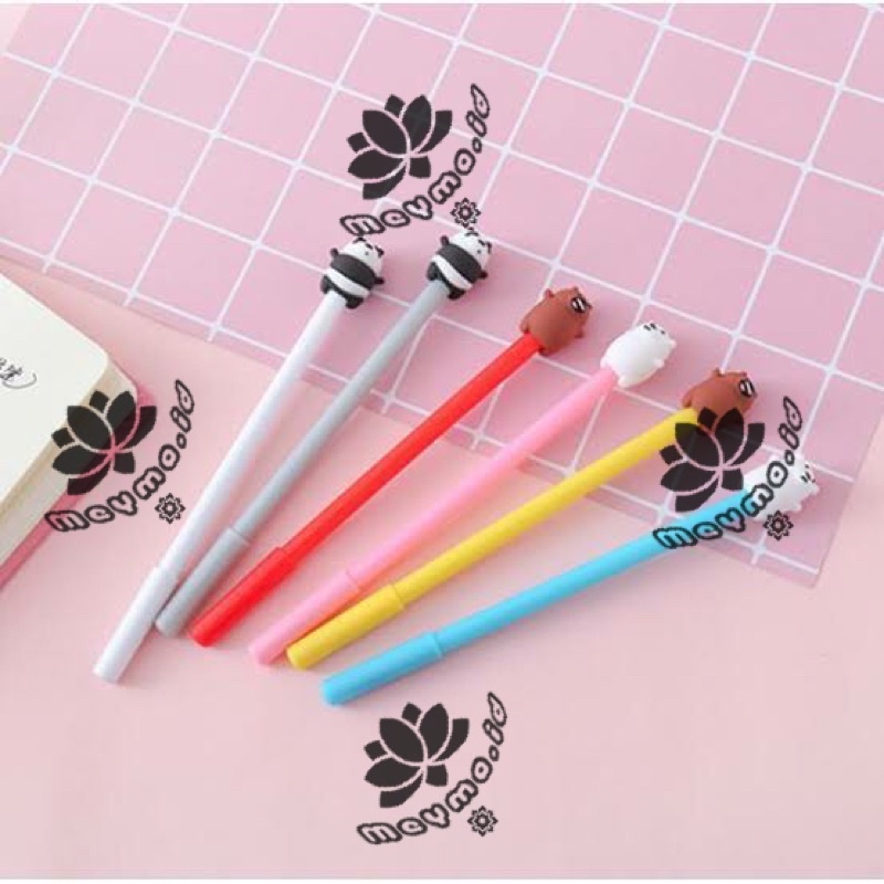 

Pulpen karakter beruang gendut lucu / pulpen karakter beruang murah / bolpen karakter bare bears