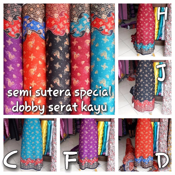 batik semi sutera dobby serat kayu jenggolo