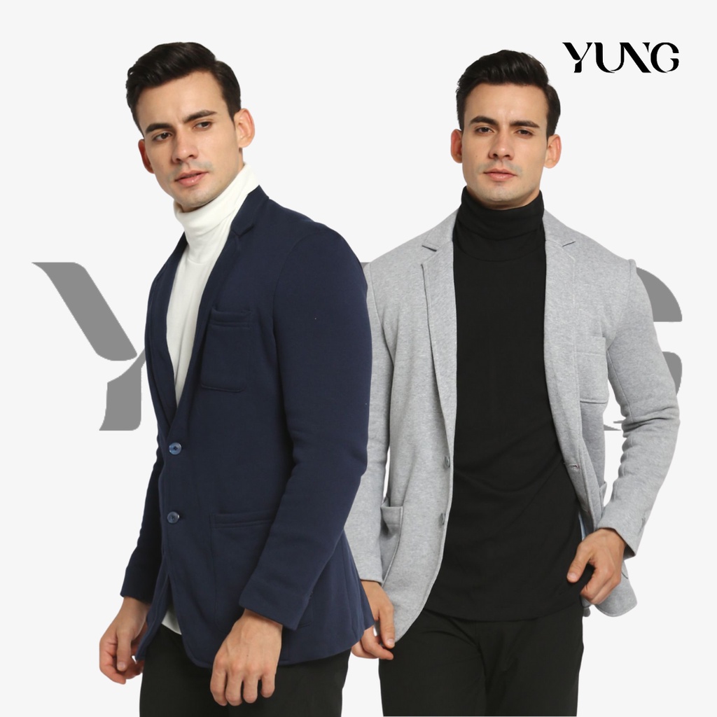 YUNG Blazer Jas Pria Casual
