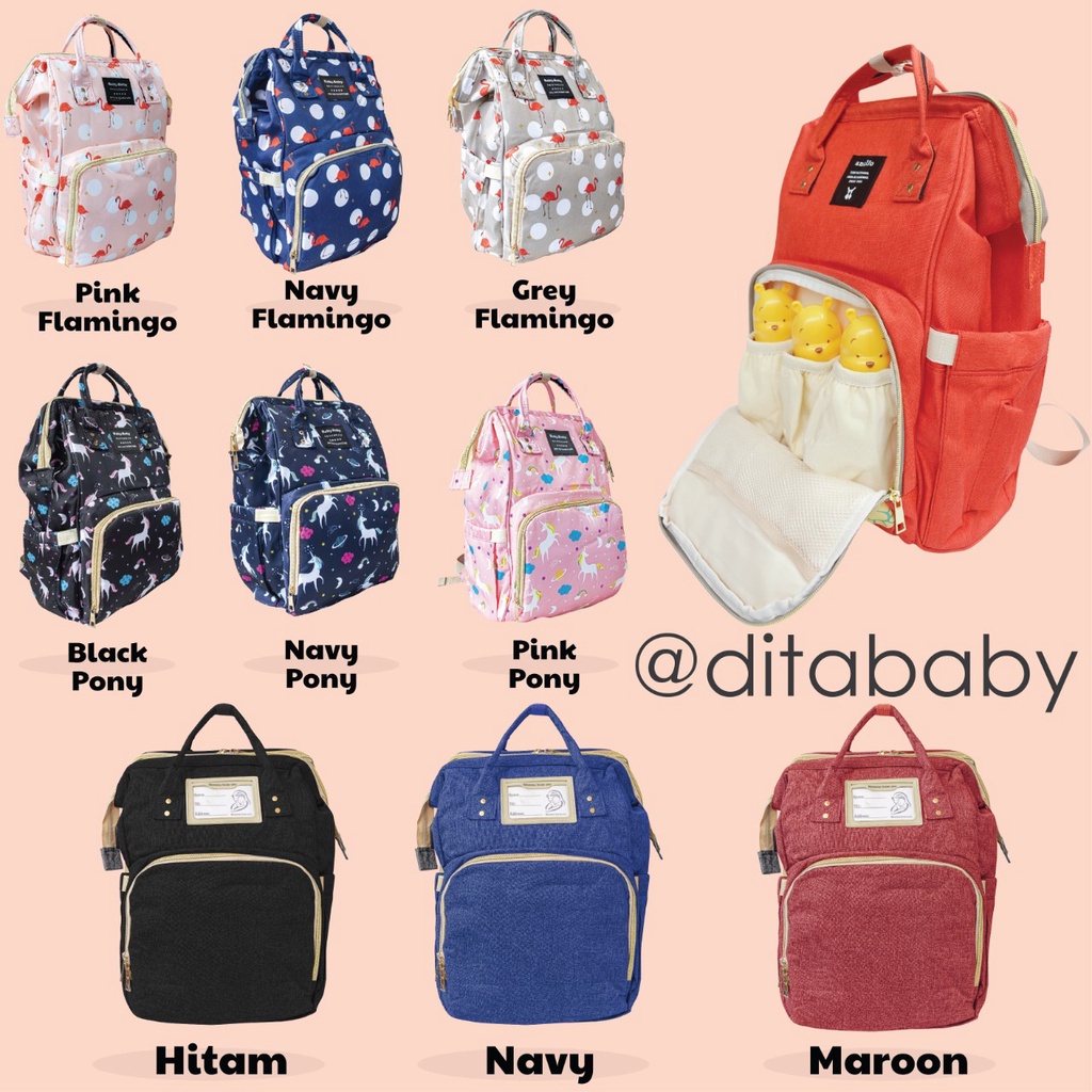 READY BANDUNG TAS RANSEL ANELO | ANELO TAS UPGRADE | ANELO DIAPER BAG