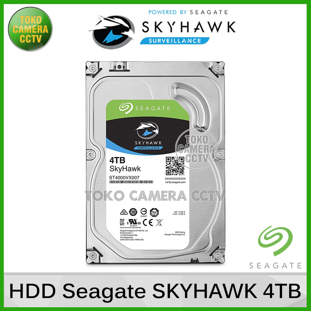 Hard Disk Seagate Skyhawk 4TB Khusus CCTV / Harddisk Seagate Skyhawk 4 Terra