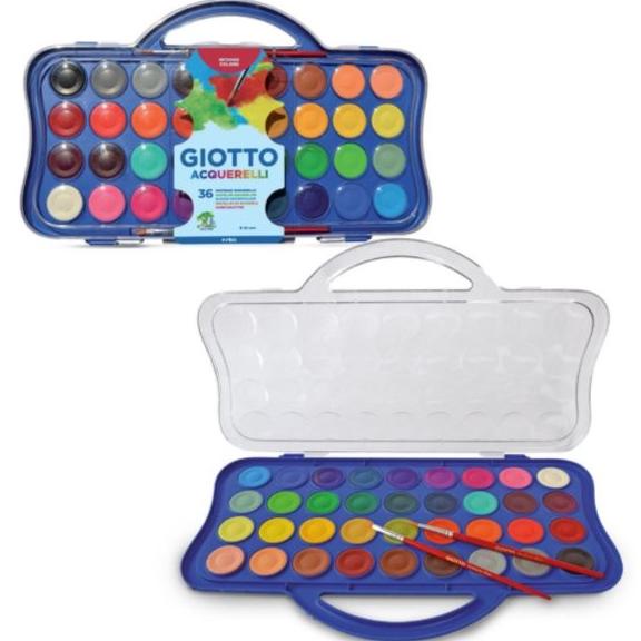 

Giotto Acquerelli 36 Warna (WaterColor Cake / Cat Air Giotto) Set 36