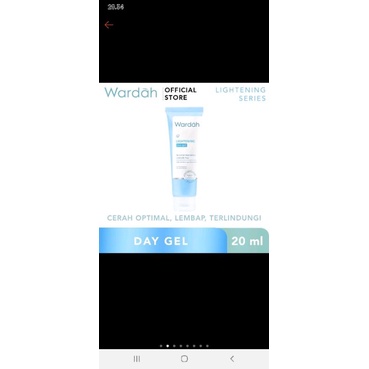 [ Tube ] Wardah Lightening Day Cream 20ml