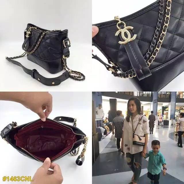 Selempang GUCCI Sylvie Mini Snapshot Camera Sling Bag Wanita Code 123 MJ oval