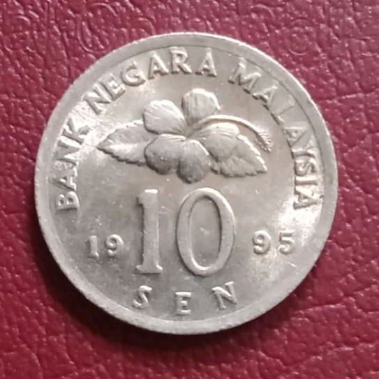 Uang Kuno Koin Asing Mahar Nikah 10 Sen Malaysia Murah