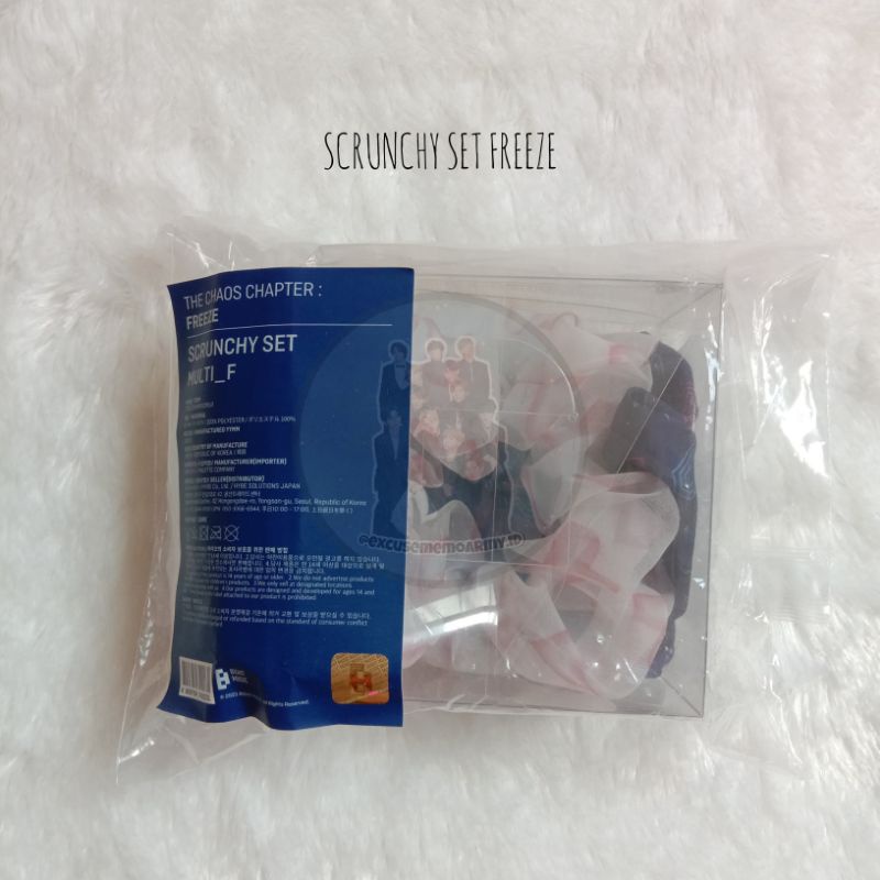[READYSTOCK] OFFICIAL MERCH TXT UNIFORM FREEZE SCRUNCHY SET