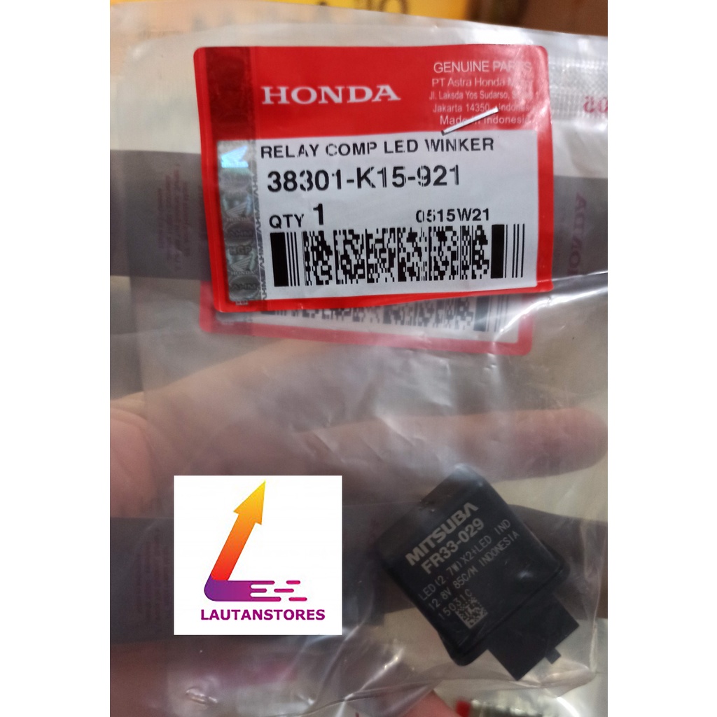 38301-K15-921 Flasher Relay Comp LED Winker CB CBR 150 R LED CBR 250 RR LED