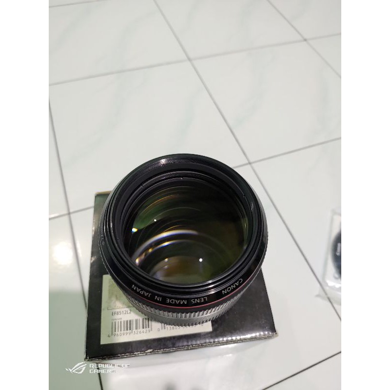 Lensa Canon EF 85mm  F/1.2L II USM  Ex Resmi Canon Datascrip Second