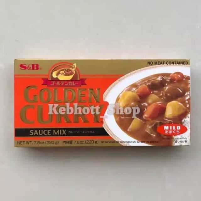 

S&B Golden Curry Sauce Mix Mild 220 gr | S & B Bumbu Saus Kari