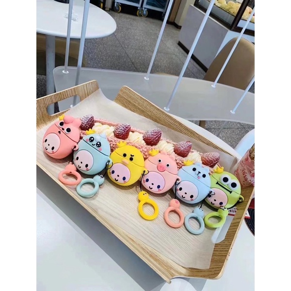 Silicone CASE 3D LUCU APPLE DOR  For  airpods 2  and airpods pro  MOTIF KARAKTER KARTUN CARTOON Softcase Pouch NEW DESIGN TERBARU