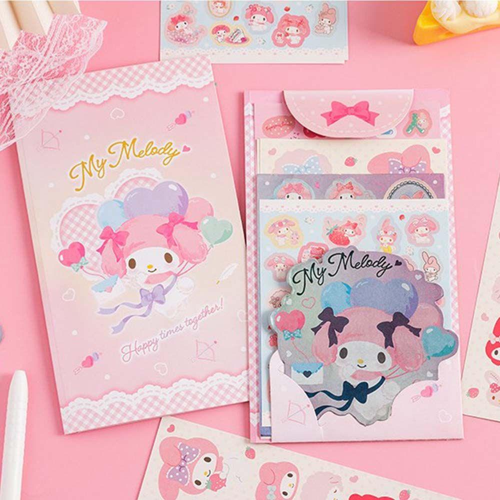 [Elegan] Kartun Stiker Set DIY Perekat Diri Siswa Hadiah Foto Cinnamoroll Jurnal Stiker Tangan Dekorasi Akun