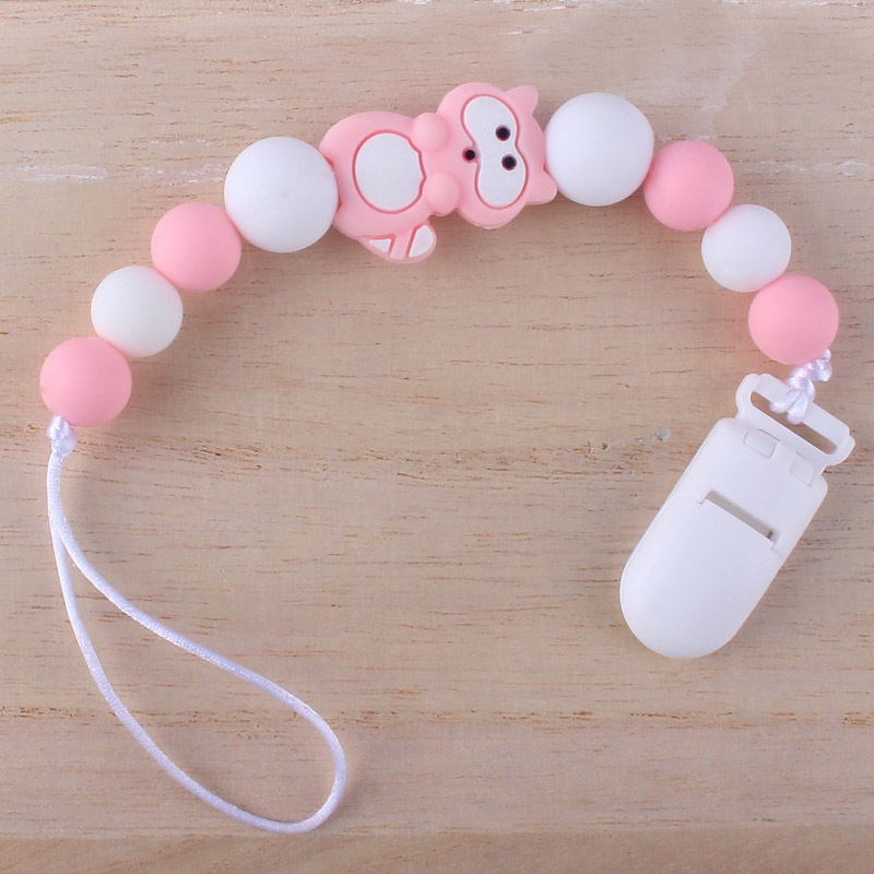 PC 8 | PACIFIER CLIP | TALI EMPENG DAN TEETHER BISA CUSTOM NAMA | TEETHER TALI DOT EMPENG CHAIN GANTUNGAN BAHAN SILIKON AMAN BPA FREE | RUZAIN MALL