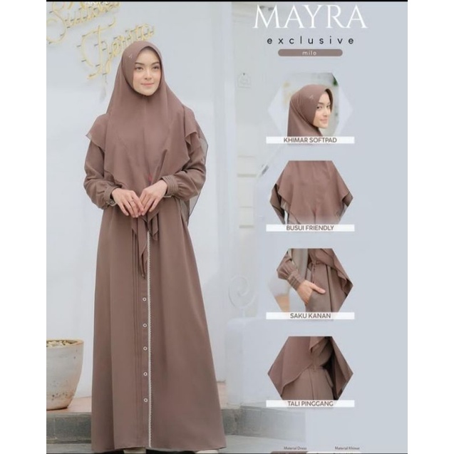 gamis mayra set khimar by akifa (milo S)