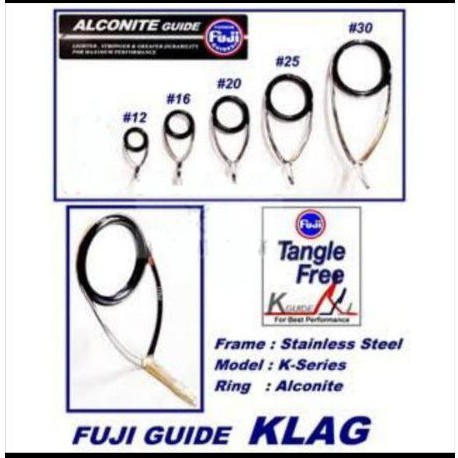 GUIDE FUJI ALCONITE K-SERIES KLAG (SILVER) / CCKLAG (FROSTED SILVER)