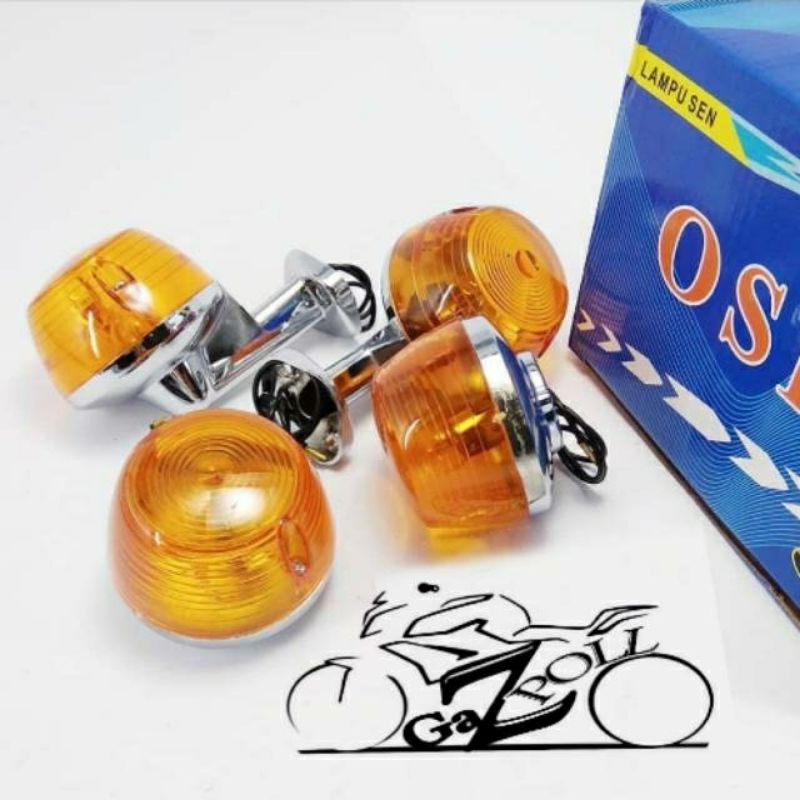 lampu sein set Honda C70 depan belakang
