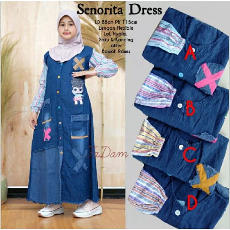 SENORITA GAMIS JEANS ANAK 7-12 thn