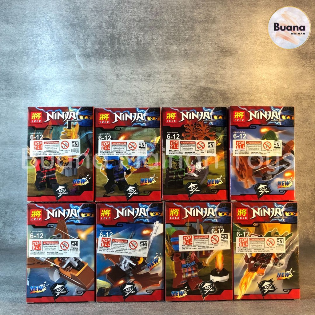 BRICKS LELE KARAKTER NINJA-GO MAINAN EDUKASI ANAK BRICK MOVIE NINJA GO CHARACTER MINI FIGURE FIGURES