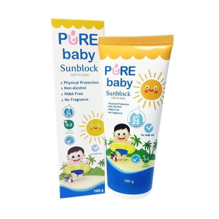 Pure Baby Sunblock 100 gram   Lotion Bayi SPF 25 NH